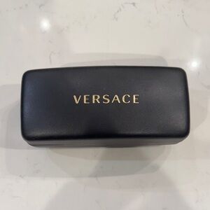 Large Versace Black and Gold Eyewear Case